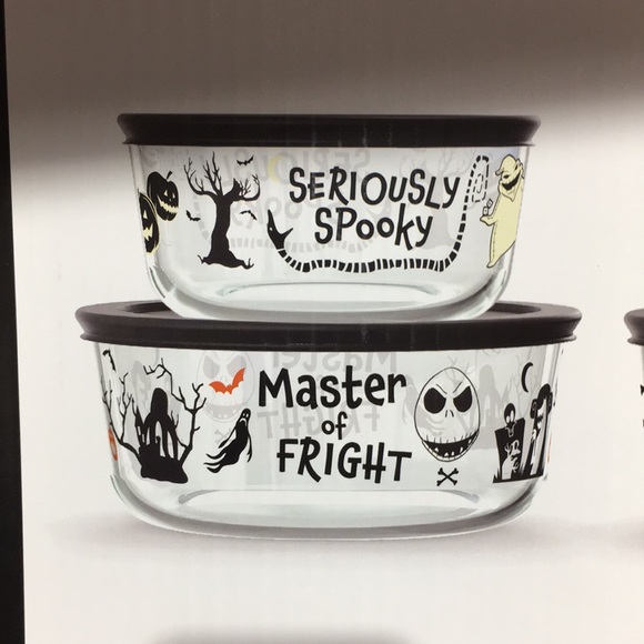 Nightmare Before Christmas Pyrex 8 Piece Set Disney Tim Burton - Picture 2 of 3